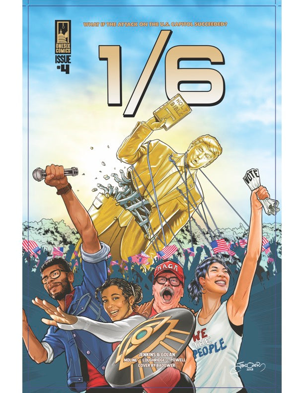1/6: The Graphic Novel –– Issue #4 (Golden Statue Variant Cover)